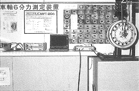 創立40周年記念展示会（車軸6分力測定装置展示風景）