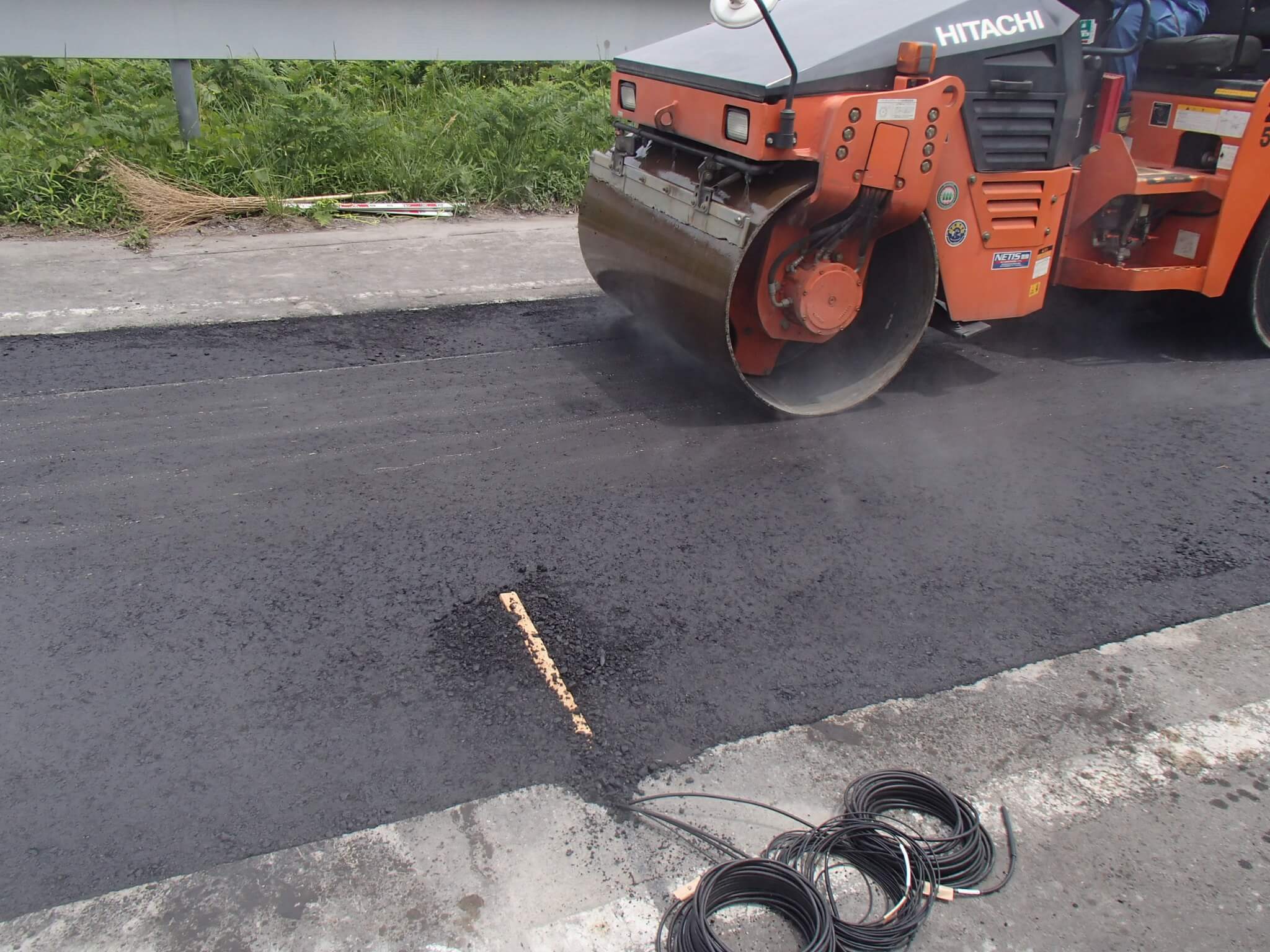 Pavement KM installation