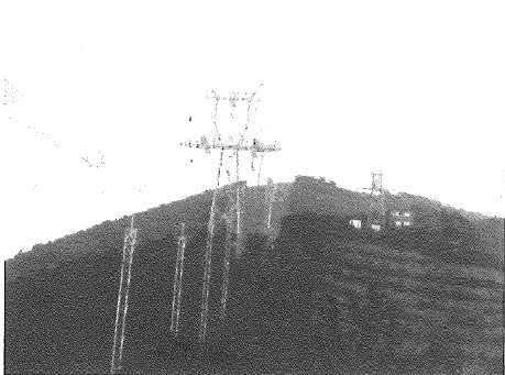 Power line tower on Mt. Kroko